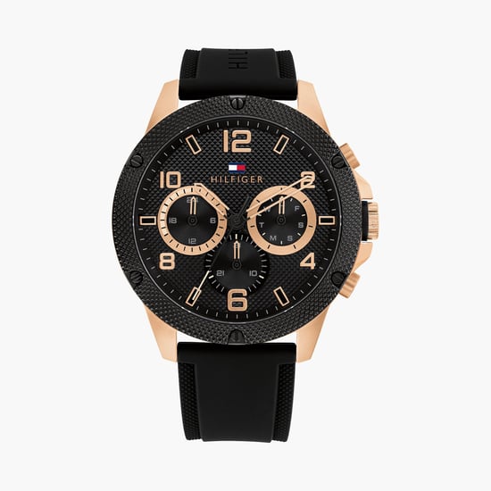 TOMMY HILFIGER Men Silicon Strap Chronograph Watch NETH1792028