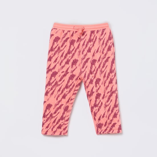 FS MINI KLUB Girls Printed Elasticated Track Pants