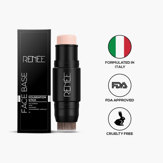 RENEE Face Base Foundation Stick With Brush Creamy Latte
