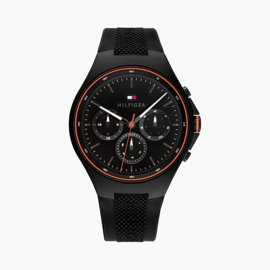 TOMMY HILFIGER Men Chronograph Watch with Silicone Strap TH1792056