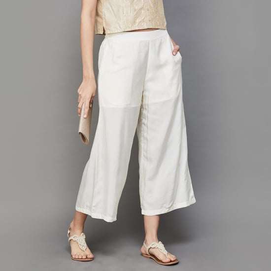 MELANGE Women Solid Palazzos