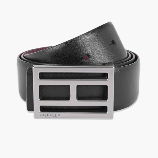 TOMMY HILFIGER Men Textured Genuine Leather Formal Belt