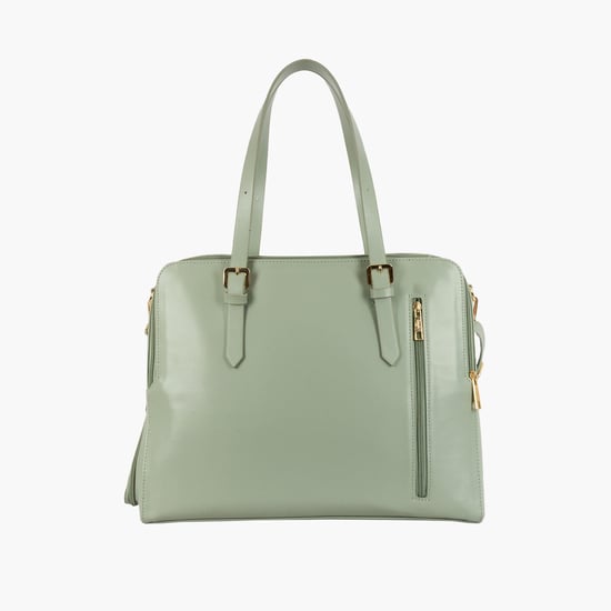 BAGGIT Women Solid Laptop Bag Green