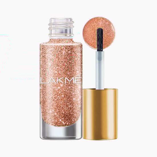LAKME Glitterati Nail Colour - Electric Peach - 6ml
