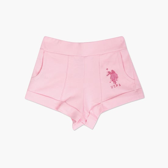 U.S. POLO ASSN. KIDS Girls Solid Shorts