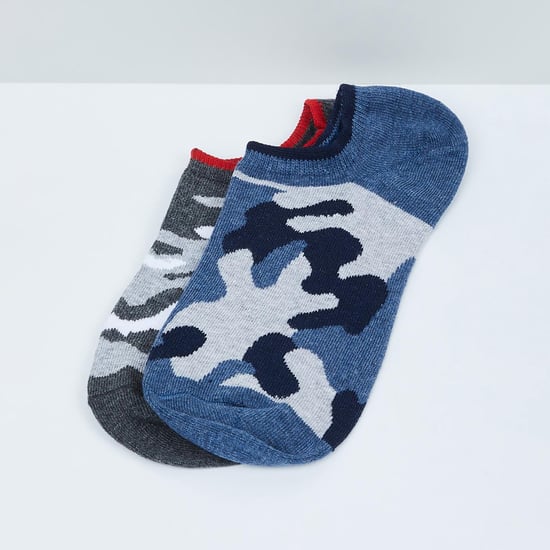 MAX Patterned Ankle-Length Socks - Set of 2