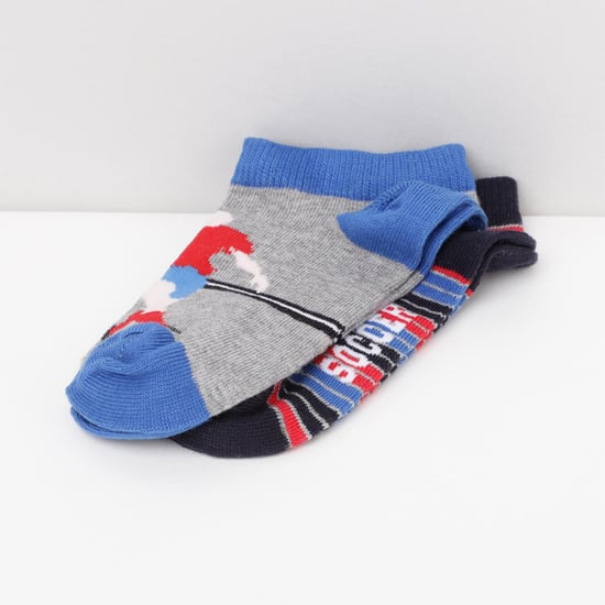 MAX Patterned Ankle-Length Socks - Pack of 2