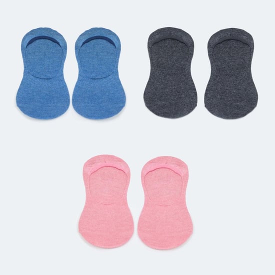 MAX Solid Footlet - Pack of 3 Pairs