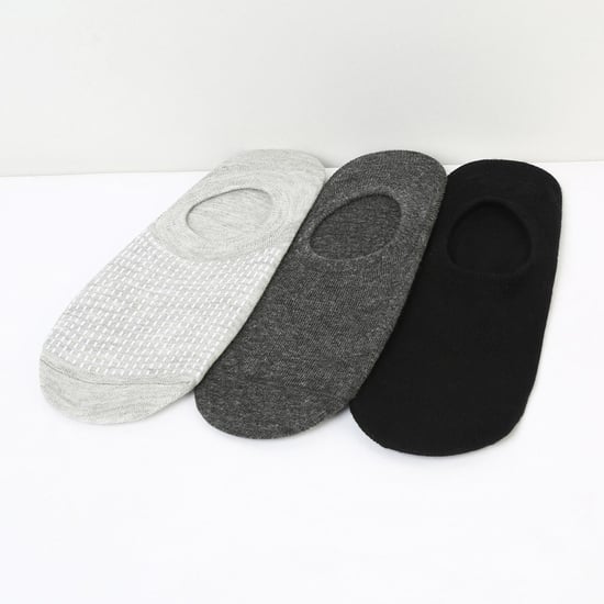 MAX Solid No-Show Socks - Set of 3