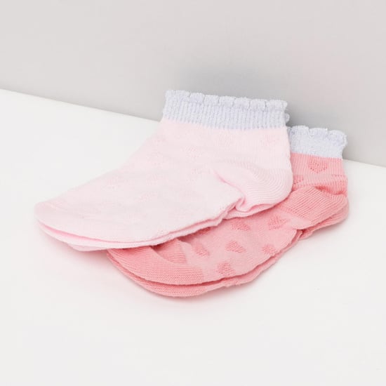 MAX Patterned  Ankle-Length Socks - Set of 2