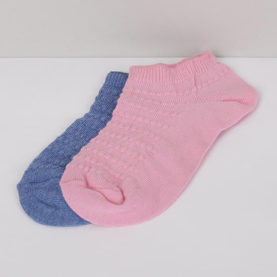 MAX Patterned Ankle-Length Socks - Set of 2