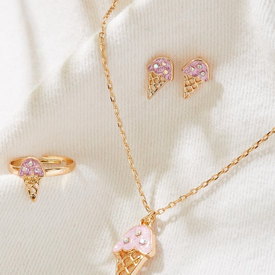 Buy Girls Ice Cream Cone Jewellery Set Online at just Rs. 249.0
