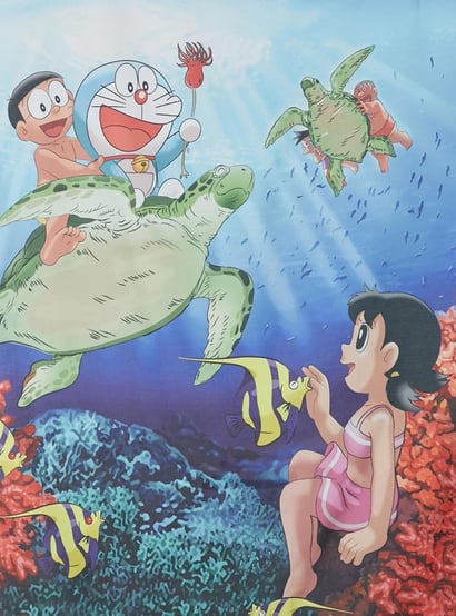 Doraemon Single Bedsheet Set- 2 Pcs.