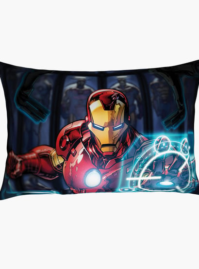 SPACES Marvel Ironman-Multicolour Printed Single Bedsheet Set - 2Pcs