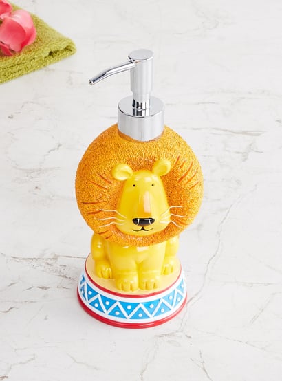 Slate Polyresin Lion Soap Dispenser