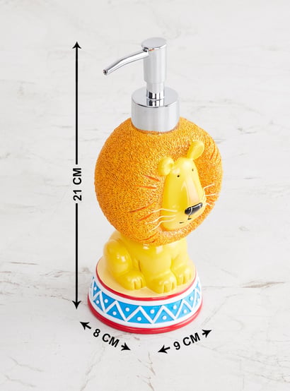 Slate Polyresin Lion Soap Dispenser