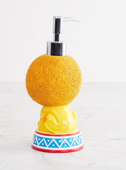 Slate Polyresin Lion Soap Dispenser