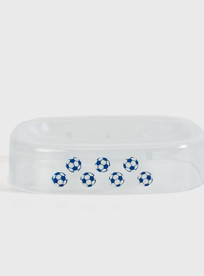 Slate Transparent Printed Soap Dish