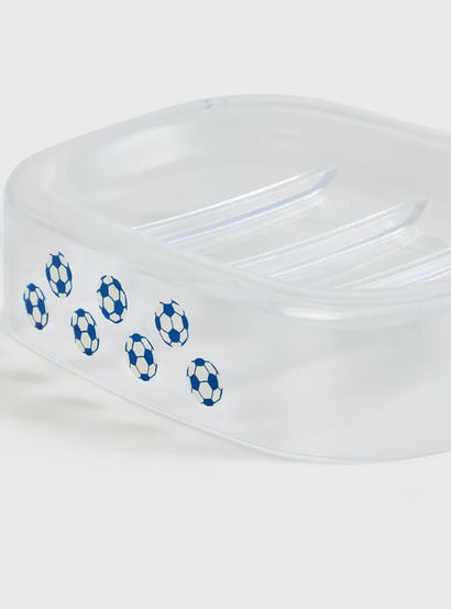 Slate Transparent Printed Soap Dish