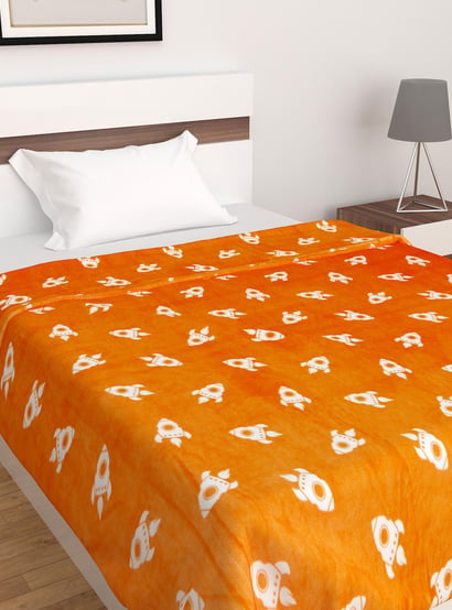 Slate Printed Single Blanket