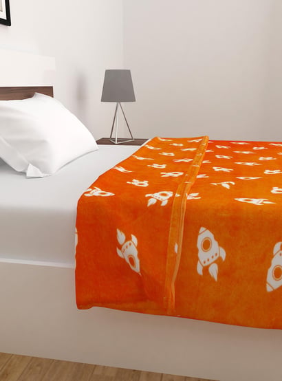 Slate Printed Single Blanket