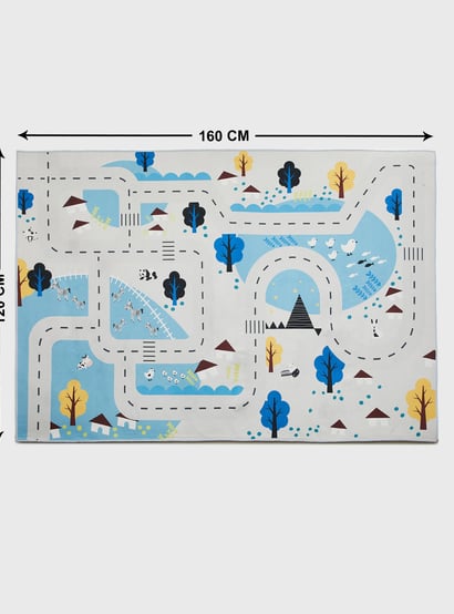 Corsica Slate Kids Road Printed Play Mat - 120x160cm