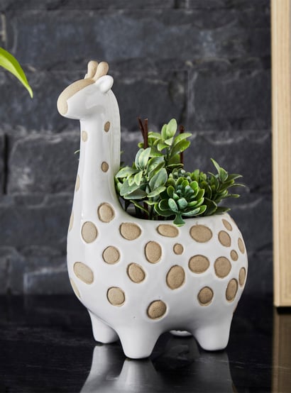 Soil Mates Ceramic Giraffe Planter