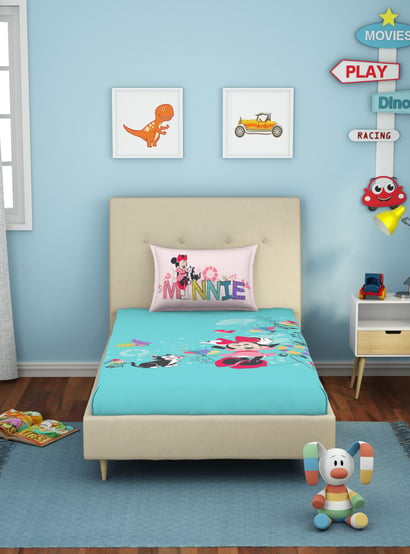 SPACES Kids Cotton 180TC 2Pcs Single Bedsheet Set