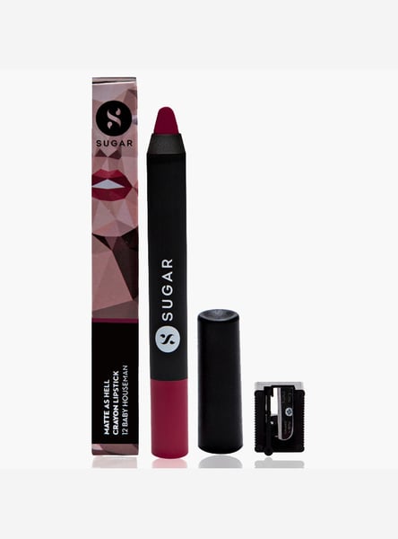 SUGAR Matte As Hell Crayon Lipstick- 12 Baby Houseman