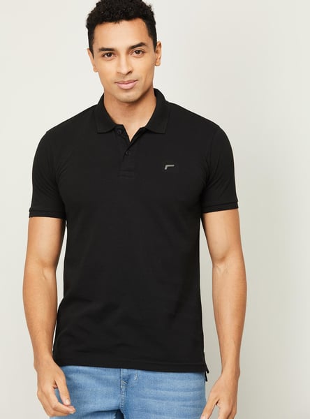 FAME FOREVER Solid Polo T-shirt