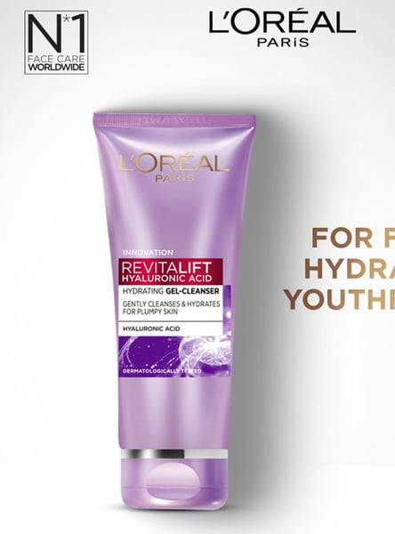L'OREAL PARIS Revitalift Hyaluronic Acid Hydrating Gel Cleanser - 100ml