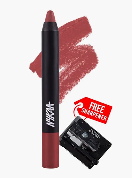 NYKAA Matte-ilicious Lip Crayon - Jade Rose