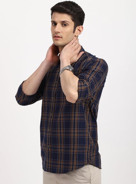 ARROW SPORT Men Slim Fit Checked Casual Shirt