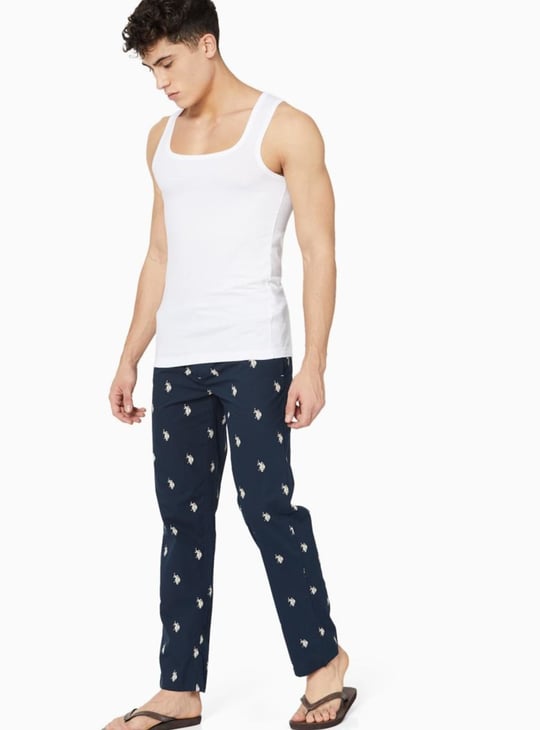 US POLO ASSN Drawstring Fastening Printed Pyjamas