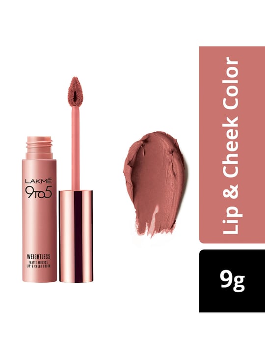 LAKME 9 to 5 Weightless Matte Mousse Lip & Cheek Colour