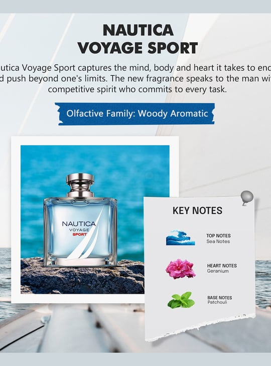 NAUTICA Men Voyage Sport Eau De Toilette