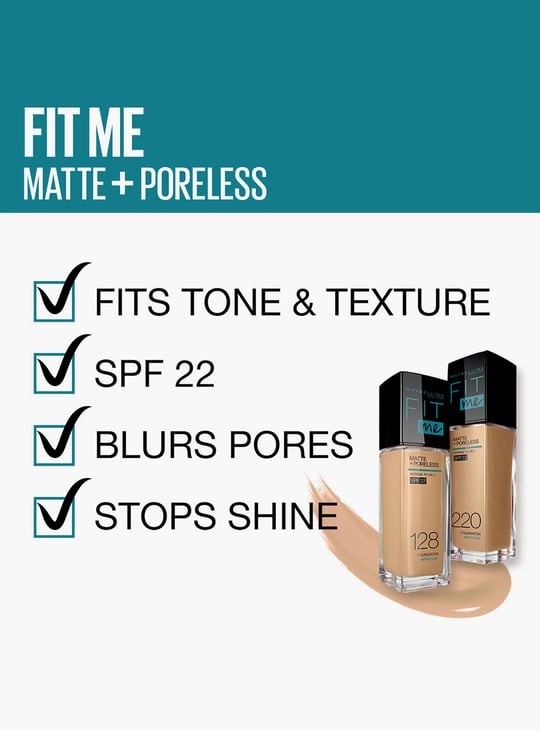MAYBELLINE NEW YORK Fit Me Matte Poreless Liquid Foundation Tube
