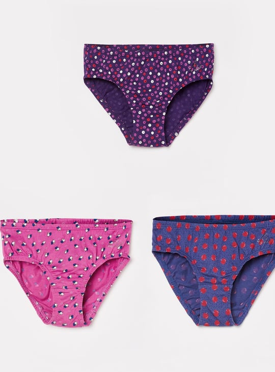 JOCKEY Girls Assorted Elasticated Panty - Pack of 3