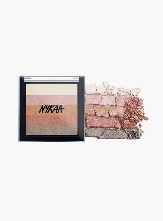 NYKAA Glow Goals! Shimmer Brick Highlighter Palette - Shimmer Rays