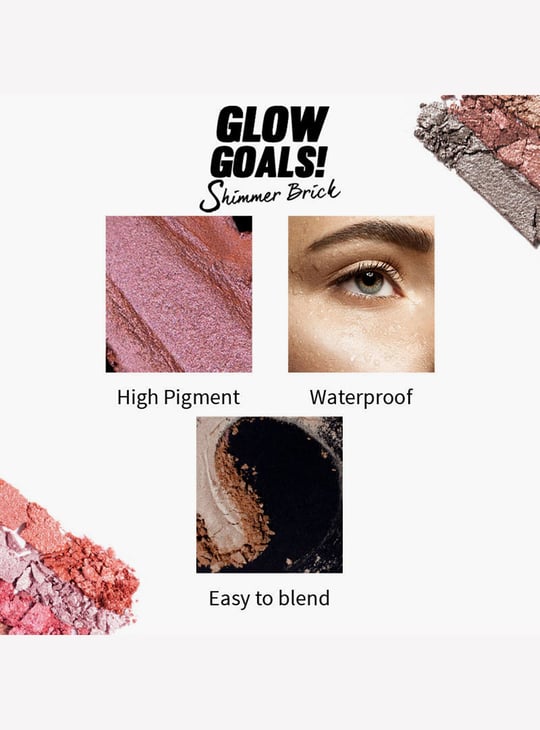 NYKAA Glow Goals! Shimmer Brick Highlighter Palette - Shimmer Rays