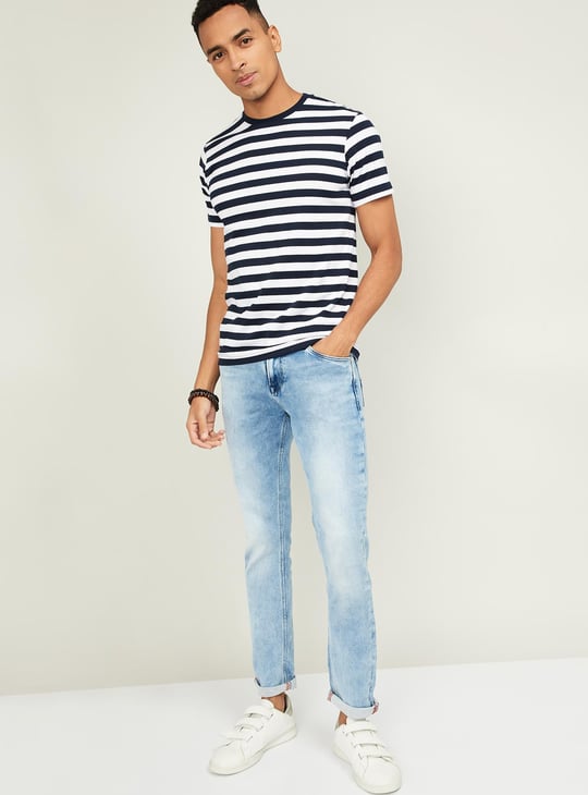 JOCKEY Men Striped Crew Neck T-shirt