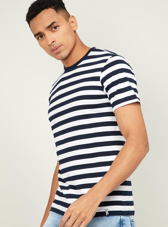 JOCKEY Men Striped Crew Neck T-shirt