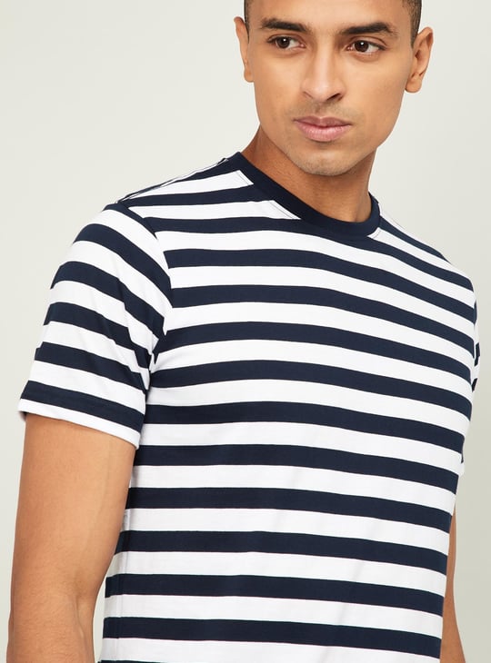 JOCKEY Men Striped Crew Neck T-shirt