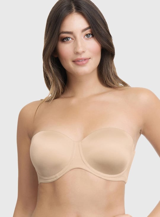 AMANTE Solid Bandeau Padded Wired Bra