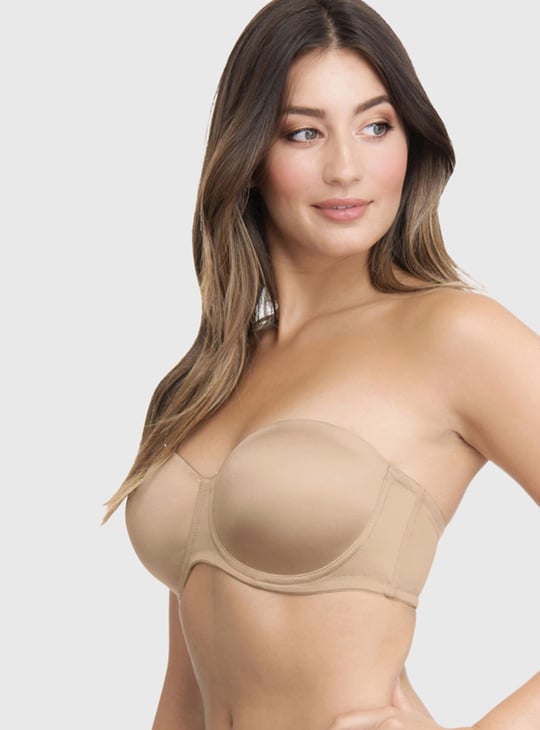 AMANTE Solid Bandeau Padded Wired Bra