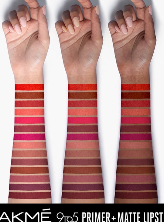 LAKME 9TO5 Primer + Matte Lipstick - MP8 Rosy Sunday - 3.6 g