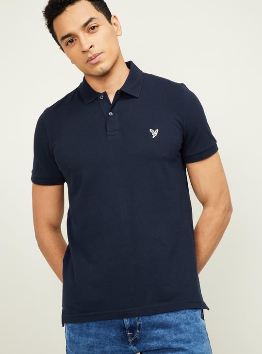 AMERICAN EAGLE Men Solid Polo T-shirt