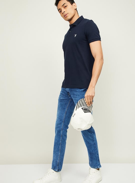 AMERICAN EAGLE Men Solid Polo T-shirt