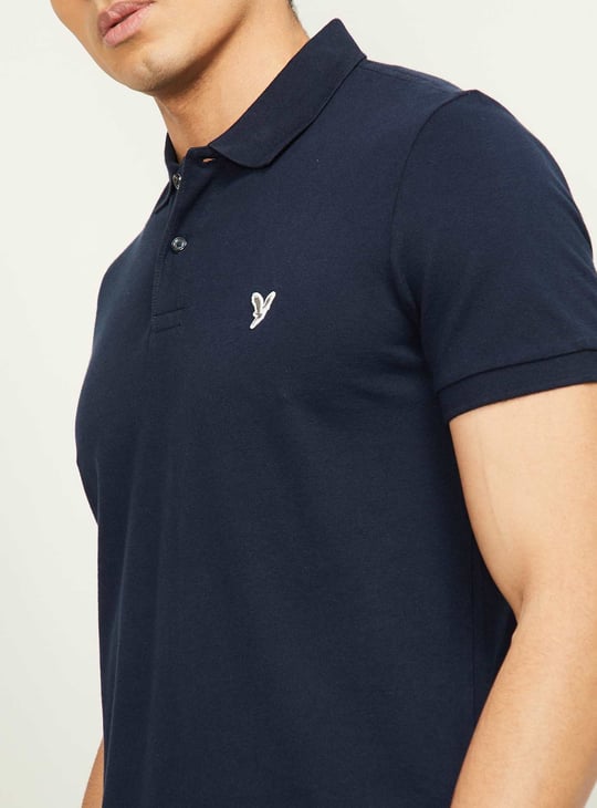 AMERICAN EAGLE Men Solid Polo T-shirt