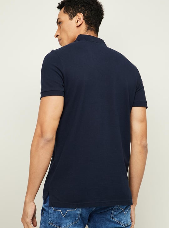 AMERICAN EAGLE Men Solid Polo T-shirt